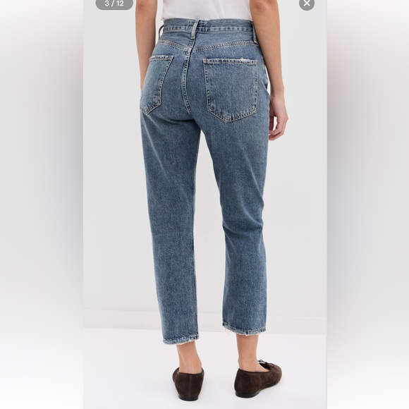Agolde Riley High Rise Straight Crop Jeans - Picture 2 of 8